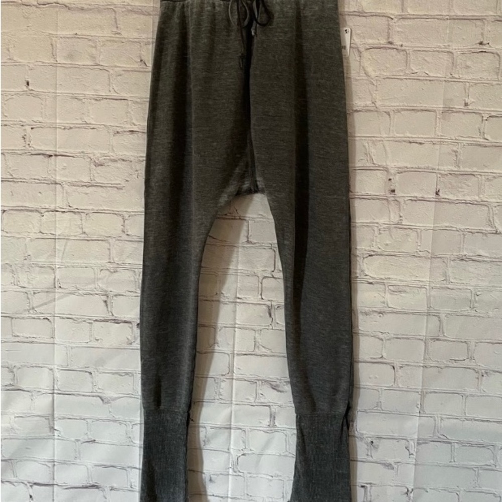 FREE PEOPLE COZY ALL DAY HAREM WASHED BLACK LEGGING,JOGGERS SIZE XS - Picture 6 of 11